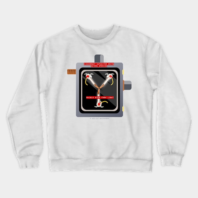 FLUX CAPACITOR Crewneck Sweatshirt by LICENSEDLEGIT